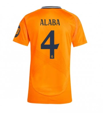 Real Madrid David Alaba #4 Replika Udebanetrøje Dame 2024-25 Kortærmet